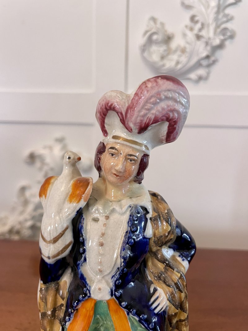 Antique Victorian Staffordshire Flatback Figure - Image 5